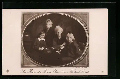 AK Die Kinder der Fürstin Elisabeth Marie zu Windisch-Graetze