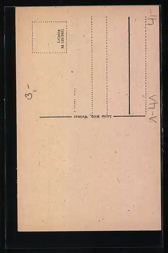 AK Goethes Mutter, Medaillon von Melchior 1779