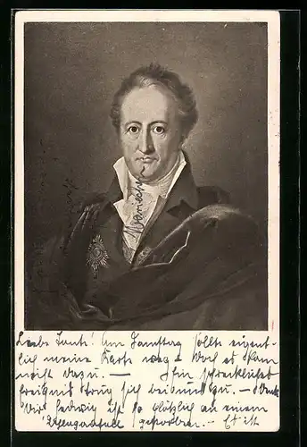 AK Portrait Johann Wolfgang von Goethe