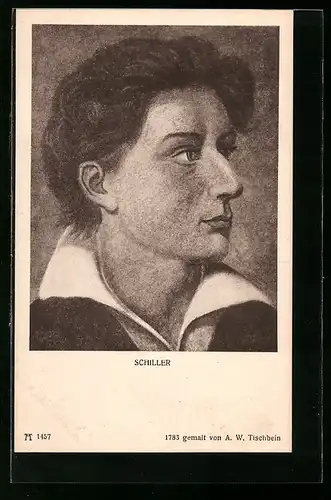 AK Portrait von Friedrich Schiller