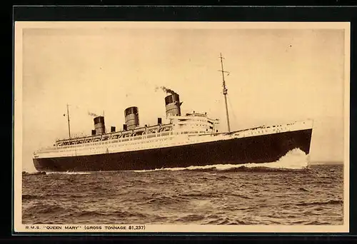 AK Passagierschiff RMS Queen Mary