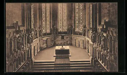 AK Naumburg a. S., der Dom, Innenansicht