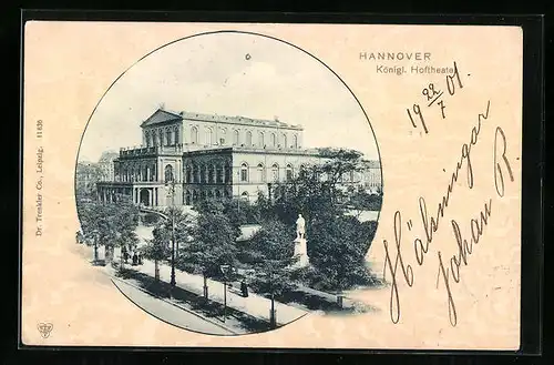 AK Hannover, das Königl. Hoftheater