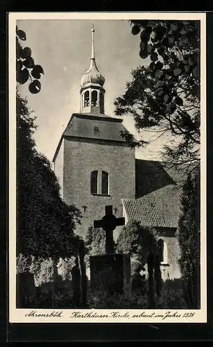AK Ahrensbök, Karthäuser Kirche, erbaut im Jahre 1328