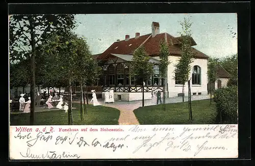 AK Witten a. d. R., Gasthaus Forsthaus auf dem Hohenstein