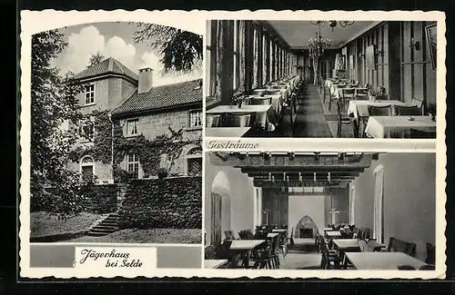 AK Sehlde a. d. Innerste, Gasthaus Jägerhaus von H. Kükelhahn, Gasträume