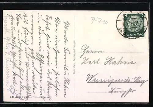 AK Donaueschingen, Gesamtansicht