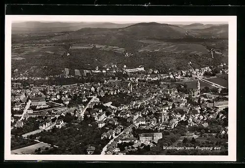 AK Waiblingen, Ortsansicht, Fliegeraufnahme