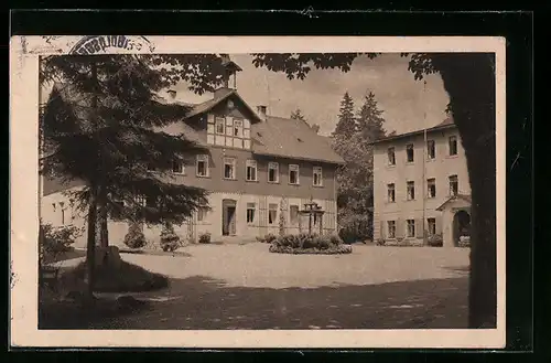 AK Bad Reiboldsgrün, Turm und Haupthaus