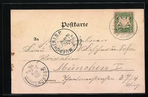 Passepartout-AK Maria Eck, Ortspartie, Kirche, Kircheneingang