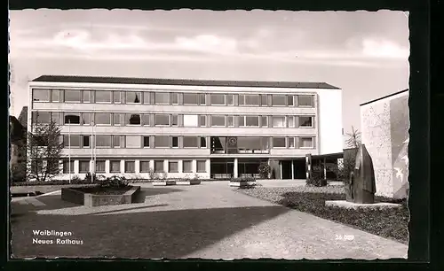 AK Waiblingen, Blick zum neuen Rathaus