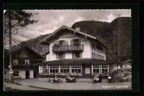 AK Kreuth b. Tegernsee, Blick auf Gasthaus Batznhäusl