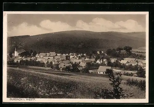 AK Burbach i. Westf., Blick auf den Ort