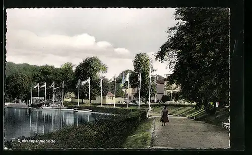 AK Malente-Gremsmühlen, Blick auf die Diekseepromenade
