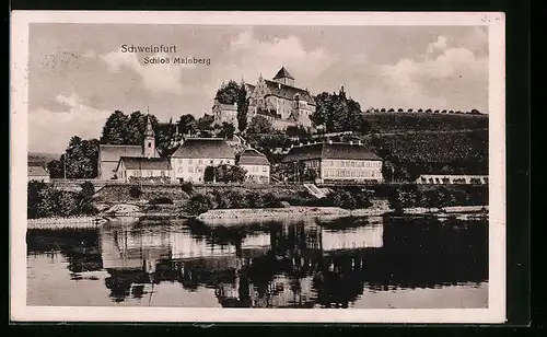 AK Schweinfurt, Blick auf Schloss Mainberg
