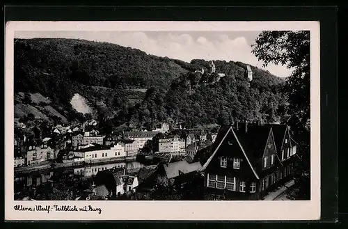 AK Altena /Westf., Teilblick mit Burg
