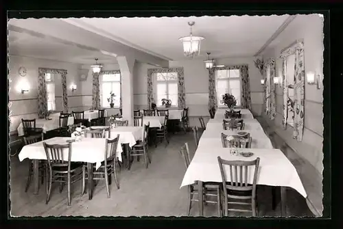 AK Ödsbach, Gasthof grüner Baum, Speiseraum