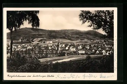 AK Borgholzhausen, Ortsansicht aus der Vogelschau
