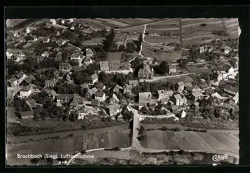 AK Brachbach (Sieg), Ortsansicht aus der Vogelschau