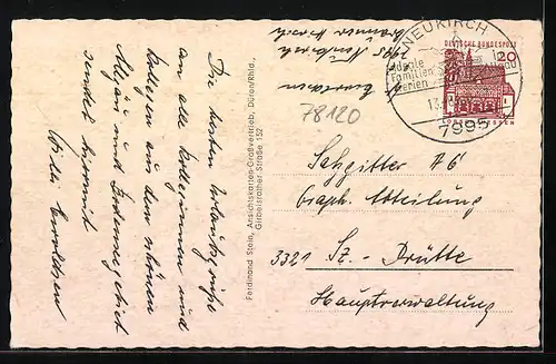 AK Neukirch, Rathaus, Blick zur Kirche