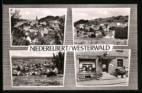AK Niederelbert /Westerwald, Geschäft für Lebensmittel und Feinkost