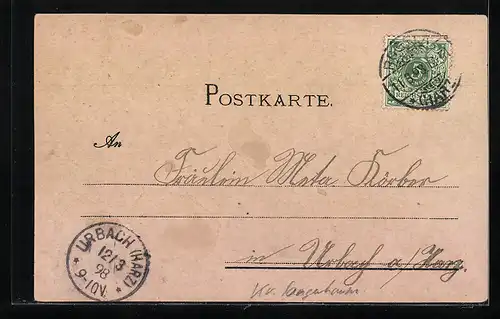 Lithographie Rossla a. Kyffhäuser, Schloss, Kyffhäuser-Denkmal, Totale