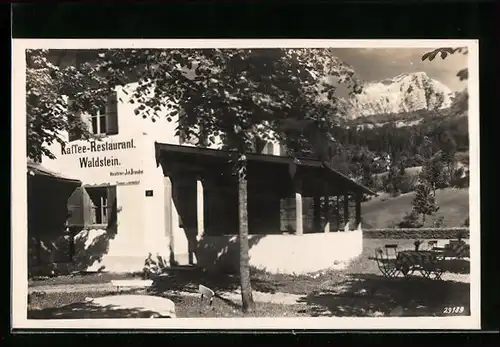 AK Berchtesgaden, Kaffee-Restaurant Waldstein