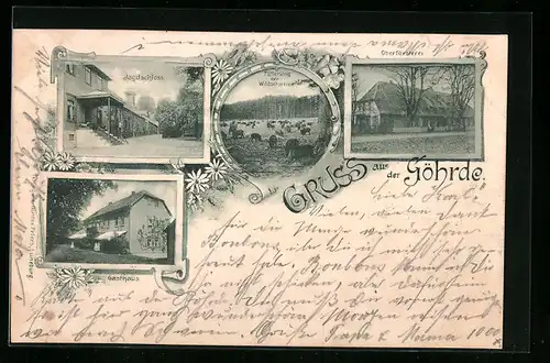 AK Göhrde, Gasthaus, Oberförsterei, Jagdschloss