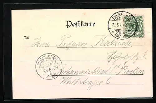 AK Falkenberg, Teilansicht, Villa Brandt, Karlsburg