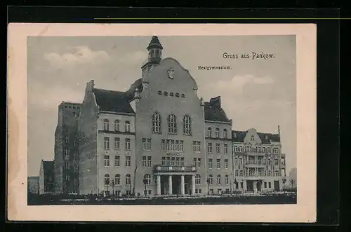 AK Berlin-Pankow, Blick auf das Realgymnasium