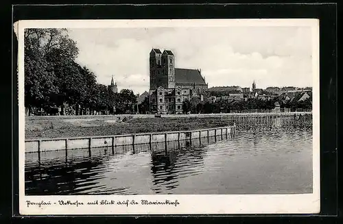 AK Prenzlau, Blick auf die Marienkirche