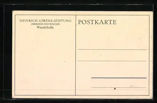 AK Oberhof / Thür., Heinrich-Lorenz-Stiftung, Wandelhalle