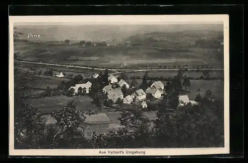AK Valbert, Ortsansicht aus der Vogelschau