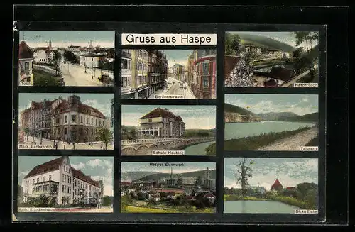 AK Haspe, Berlinerstrasse, Talsperre, dicke Eiche, Hasperbach