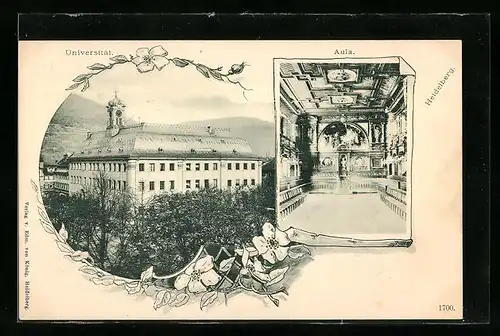 AK Heidelberg, Universität, Aula, Innenansicht