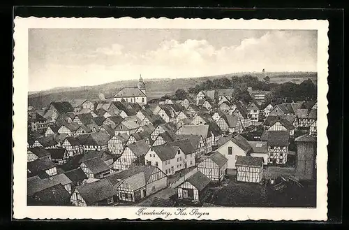 AK Freudenberg /Krs. Siegen, Teilansicht mit Kirche