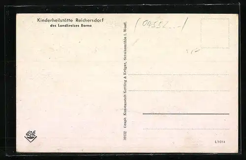 AK Reichersdorf /Landkreis Borna, Kinderheilstätte Reichersdorf