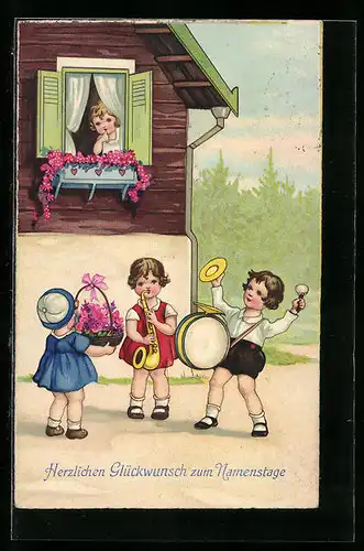 AK Kinder musizieren zum Namenstag