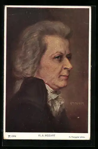 Künstler-AK Porträt von Wolfgang Amadeus Mozart