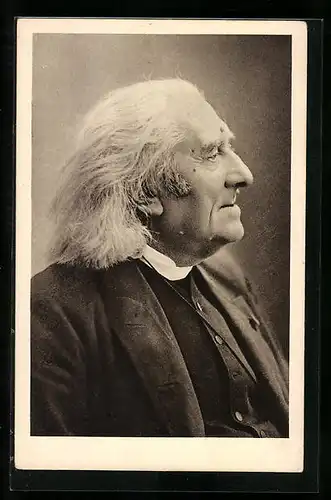 AK Portrait des Komponisten Franz Liszt im hohen Alter
