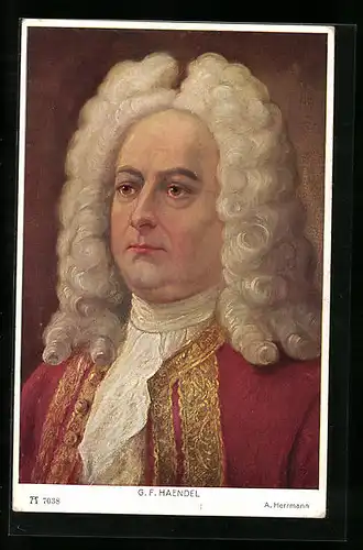 AK Portrait Georg Friedrich Händel, Komponist