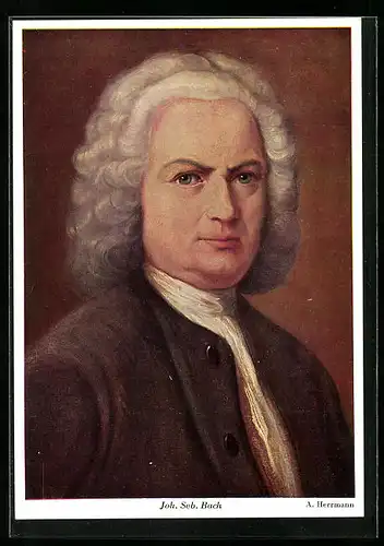 AK Komponist Joh. Seb. Bach, gemalt von A. Herrmann