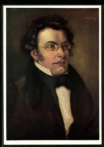 Künstler-AK Franz Schubert, Portrait des Komponisten