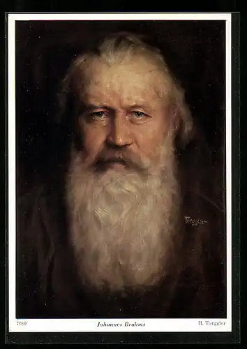 Künstler-AK Johannes Brahms, Portrait des Komponisten