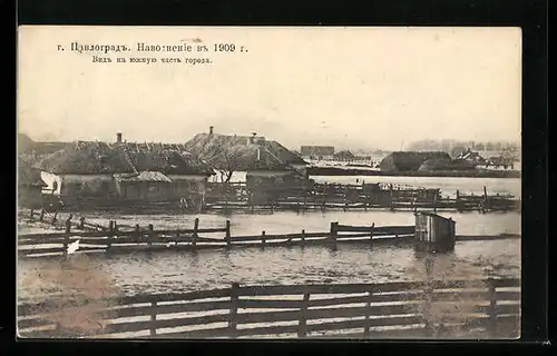 AK Pawlograd, Hochwasser 1909