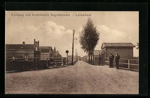 AK Lekkerkerk, Kerkweg met Israelitische Begraafplaats