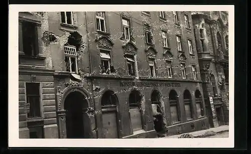 AK Wien-Ottakring, Beschossenes Arbeiterheim, Konsum Genossenschaft Wien