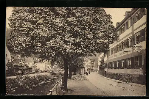 AK Neuenbürg, Gasthaus Schiff, Wildbader Strasse