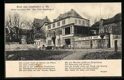 AK Leutesdorf a. Rh., Hotel Ley`scher Hof