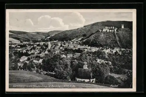 AK Kirchschlag i. d. buckligen Welt, Ansicht der Ruine